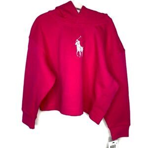 Polo Ralph Lauren Pink Cropped Hoodie 5